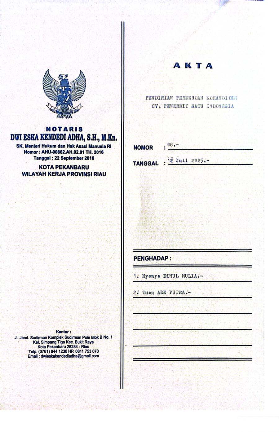 08.CV.PENERBIT SATU INDONESIA